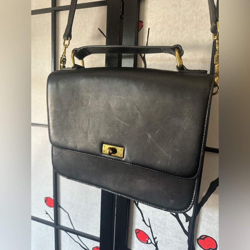 J crew leather bag